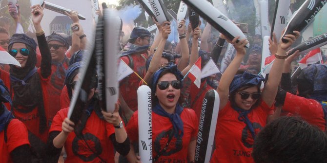 Semarak kegiatan fun walk di Serang meriahkan HUT ke-55 BJB