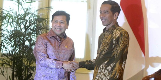 Setya Novanto bantah sodorkan nama calon menteri ke Jokowi