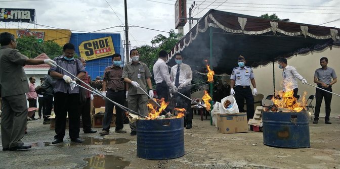 Asap pembakaran sabu dan obat bikin pegawai Kejari Samarinda mual