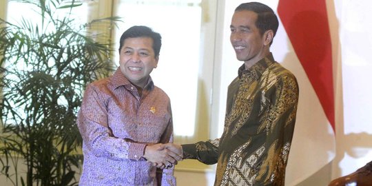 Mesra dengan Golkar, Jokowi disindir Gerindra 'fokus urus negara'