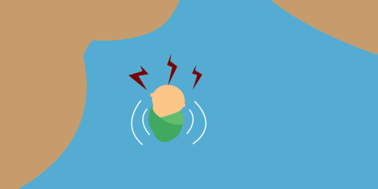 Mandi di sungai, Ismail kaget lihat bayi dimakan biawak