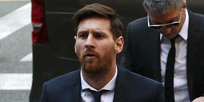 Messi tampil berjenggot di sidang kasus pajak