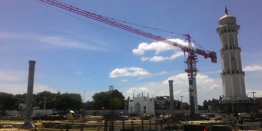 Perluasan Masjid Baiturrahman di Aceh jalan terus selama Ramadan