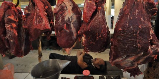 Pedagang: Daging sapi di pasar tradisional belum bisa Rp 80.000
