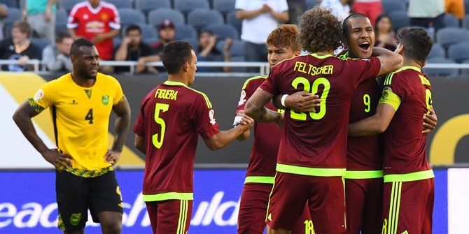 Venezuela atasi 10 pemain Jamaika 1-0