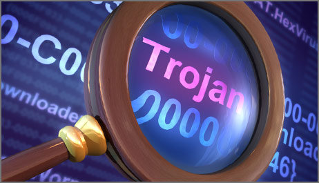 ilustrasi malware trojan