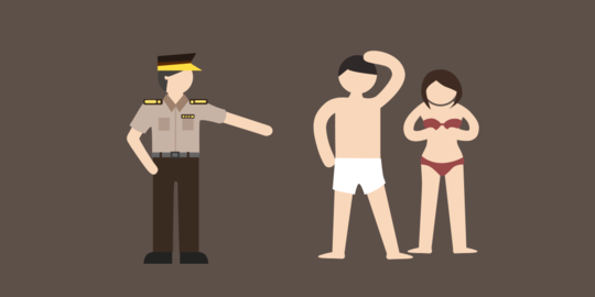 Satpol PP pergoki 3 pasangan mesum, salah satunya tak pakai celana