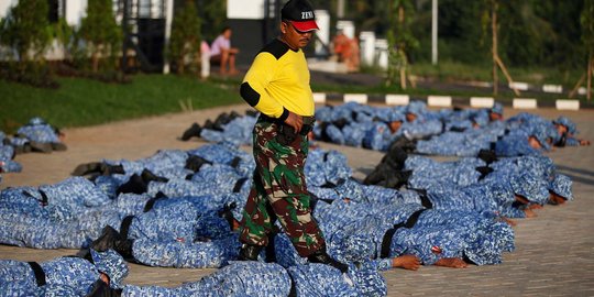 Mengintip kerasnya latihan peserta Bela Negara di Bogor