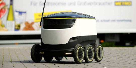 Canggihnya robot pengirim paket berkeamanan ekstra buatan Jerman