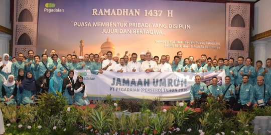 Ramadan, Pegadaian beri hadiah umroh kepada 115 karyawan