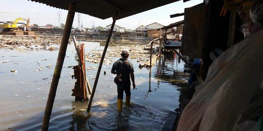 Sering banjir rob, permukiman Muara Angke bakal digusur