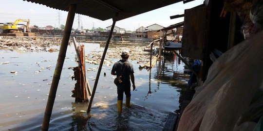 Derita nelayan Muara Angke 4 hari diterjang banjir rob