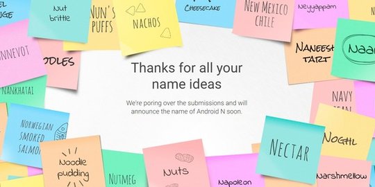 Nama Android 'N' diumumkan akhir Juni