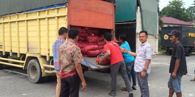 Polres Pelalawan gagalkan penyelundupan 12 ton bawang merah
