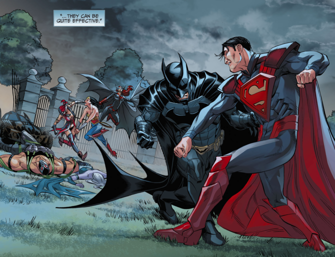 ilustrasi superhero marvel dan dc