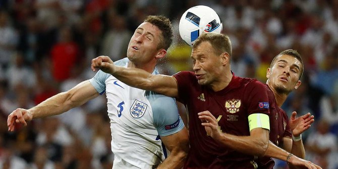 Aksi Rusia tahan kemenangan Inggris di laga perdana