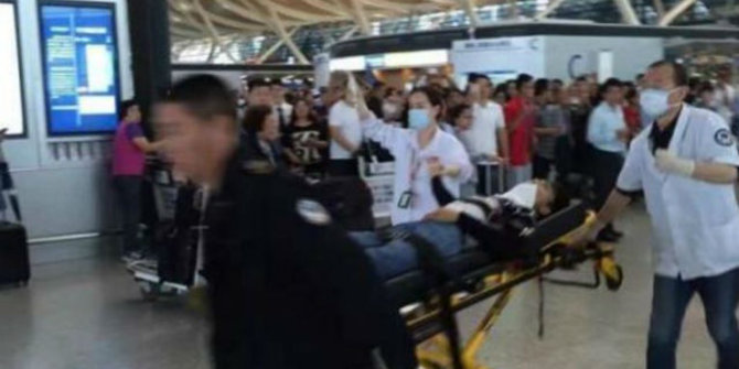 Ledakan di Bandara Shanghai disengaja, pelaku gorok leher sendiri