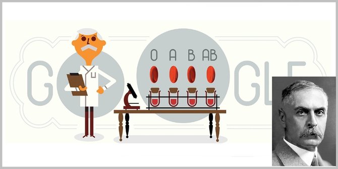 Karl Landsteiner, ilmuwan 'penemu darah' di Google Doodle hari ini