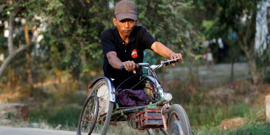 Menengok nasib veteran perang Myanmar hidup dengan kaki palsu