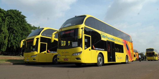 DKI kembali terima hibah 5 bus tingkat baru dari Tahir Foundation