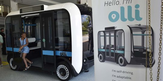 Canggihnya Olli si minibus pintar tanpa pengemudi