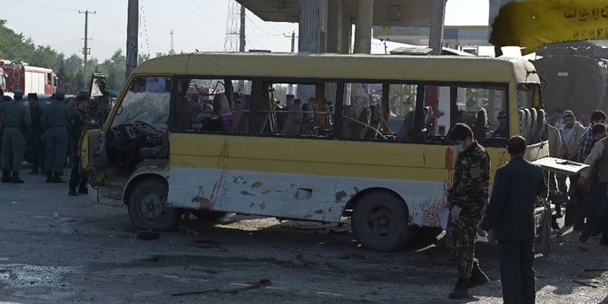 Serangan bom bunuh diri hantam mobil satpam di Kabul, 14 tewas