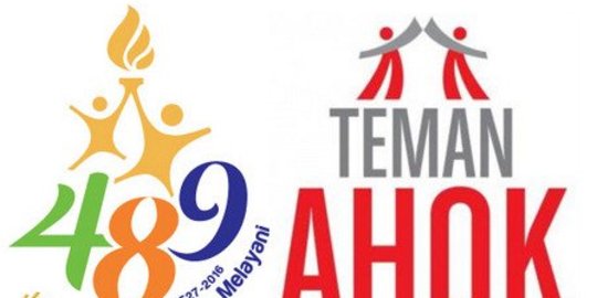 Logo HUT ke-489 DKI Jakarta dianggap mirip lambang Teman Ahok