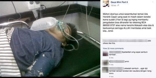 Komedian Hendrik Ceper dirawat, sudah dua hari koma