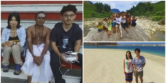 [Video] Keren, pengantin baru ini abadikan bulan madu pakai drone