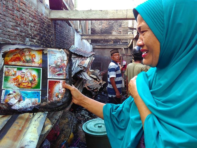 kebakaran di pasar pannampu