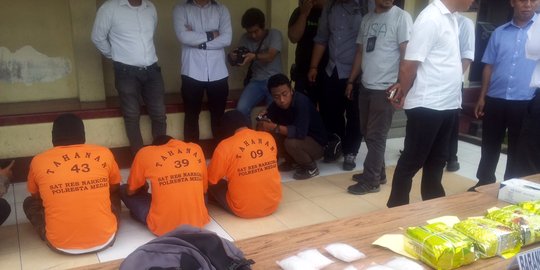 4,8 Kg sabu-sabu disita dari 3 pengedar di Medan