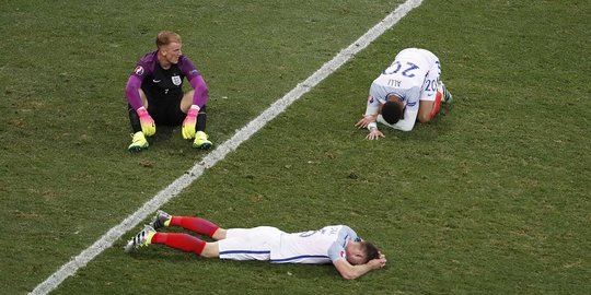 Kesedihan mendalam Inggris usai kalah dari Islandia