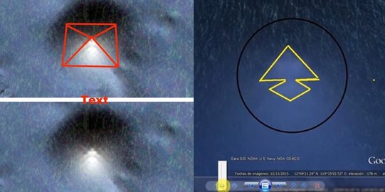 Piramida 13 kilometer terlihat di Samudra Pasifik, markas alien?