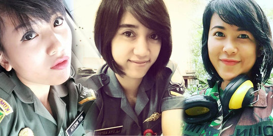 Deretan tentara cantik bikin hati pria berdegup kencang