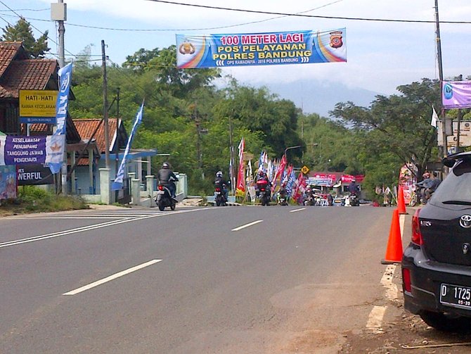 Jalur selatan masih lancar, Kota Bandung - Nagreg ditempuh 