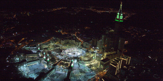 Keindahan Masjidil Haram dari udara sambut malam Lailatul Qadar