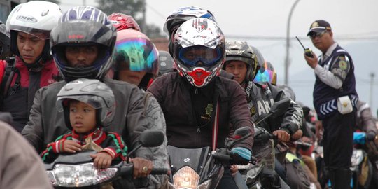 Malam ini, 1.500 pemudik bermotor melintas di Karawang