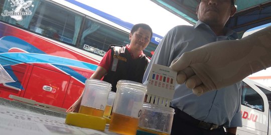 Dites urine, 9 Sopir bus lintas timur Aceh positif konsumsi sabu