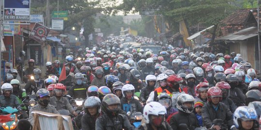 73 Persen pemudik sepeda motor dominasi jalur Nagrek Jawa Barat