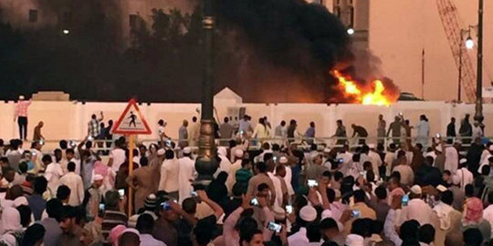 Begini kekacauan pascaserangan bom di dekat Masjid Nabawi