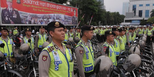 Malam takbiran, 120 personel gabungan amankan Bundaran HI