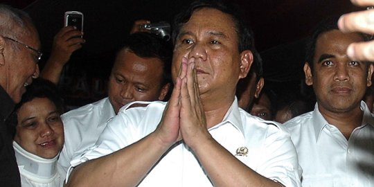 Prabowo dan Sandiaga Uno sambangi open house Ical