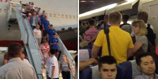 Pesawat delay 7 jam gara-gara seorang wanita ingin ceraikan suami