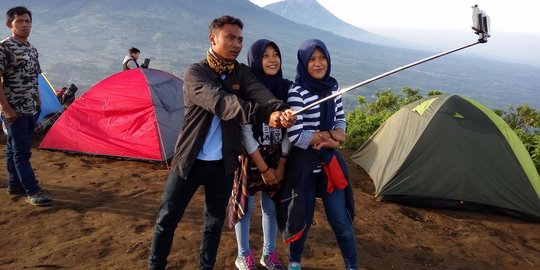 Libur Lebaran gunung Andong diserbu pendaki