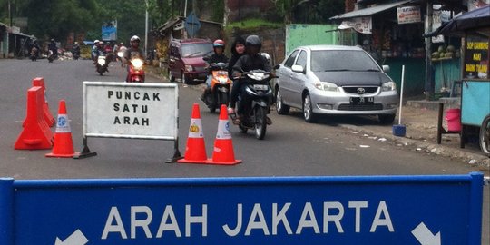 Libur lebaran, lalu lintas di jalur Puncak lancar