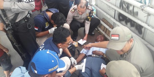 Kakek tewas di JPO bawa uang Rp 5 juta