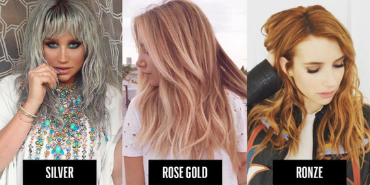 5 Warna rambut cewek paling nge-hits di pertengahan tahun ini!