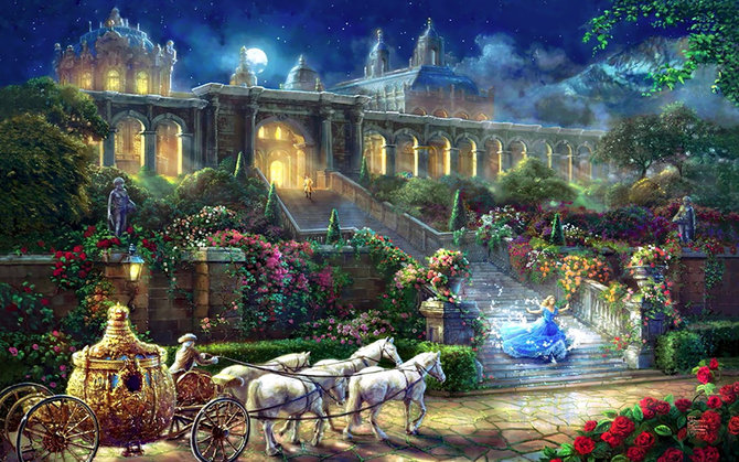 lukisan dunia disney karya thomas kinkade