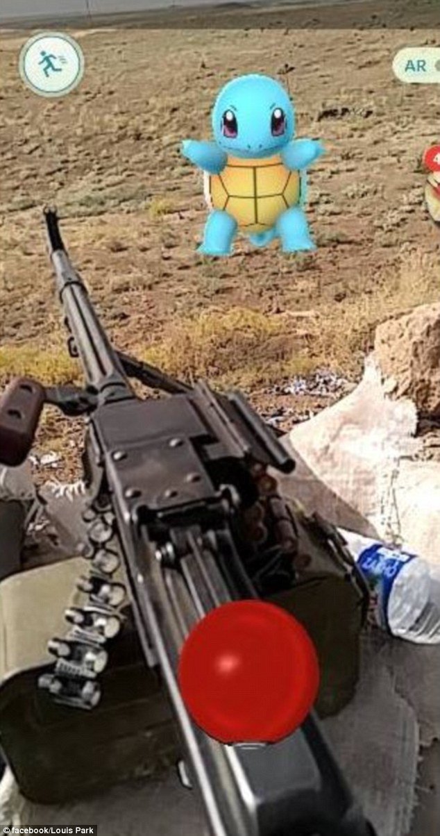 tentara asal amerika bermain pokemon go di irak