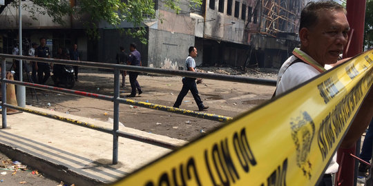 Usai kebakaran, pasar dan Ramayana Aksara kini dipagari seng